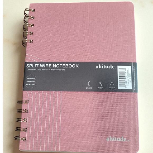 3-Pack – Altitude Supplies Spiral Journals 6.25" x 8.5" 160 Pgs – Mauve Cover - Picture 2 of 9
